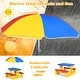 preview thumbnail 3 of 5, Kids Portable Picnic Table Bench Set with Removable Umbrella