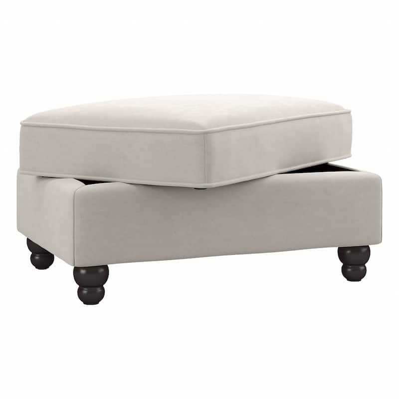 Bush Furniture Coventry Large Upholstered Storage Ottoman