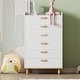 Modern Wood 6-Drawer Chest Storage Cabinet, White - Bed Bath & Beyond ...