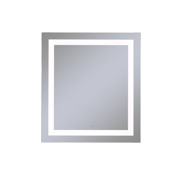 Robern Ym3040rifpd4 Vitality 30 W X 40 H Rectangular Mirror With Built In Led Lights And Defogger Overstock 19666683 The center of the light bulbs are six inches apart. overstock com