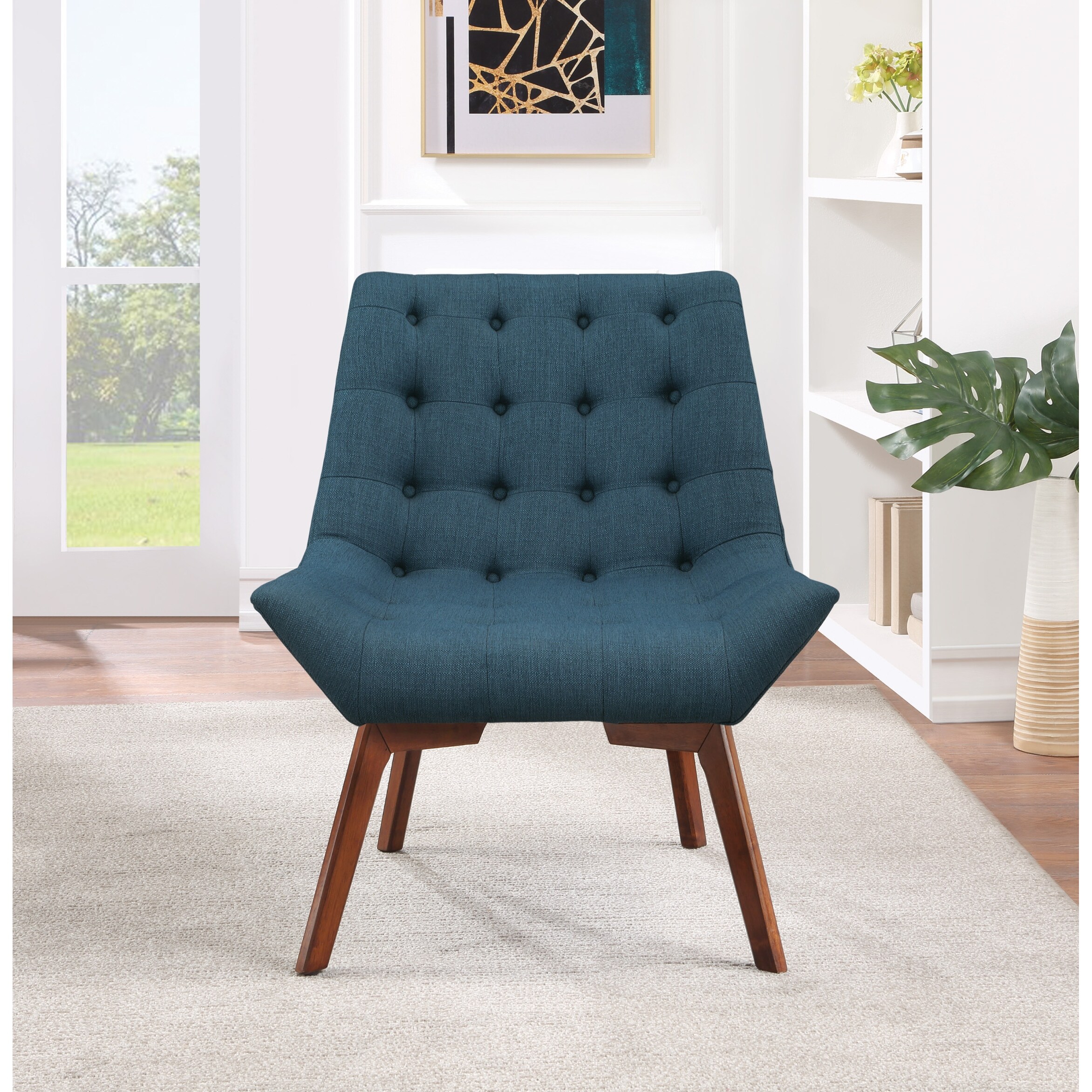 Shelly tufted chair with coffee legs store