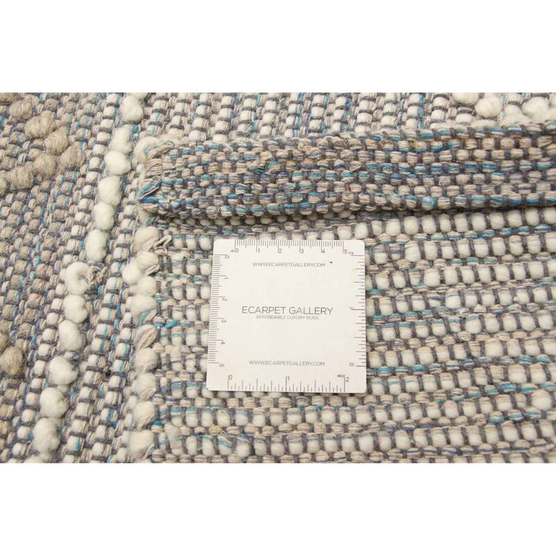 ECARPETGALLERY Braid weave Sienna Cream Wool Rug - 5'10 x 9'2