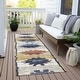 preview thumbnail 38 of 84, Machine Washable Indoor/Outdoor Tribal Global Chantille Rug
