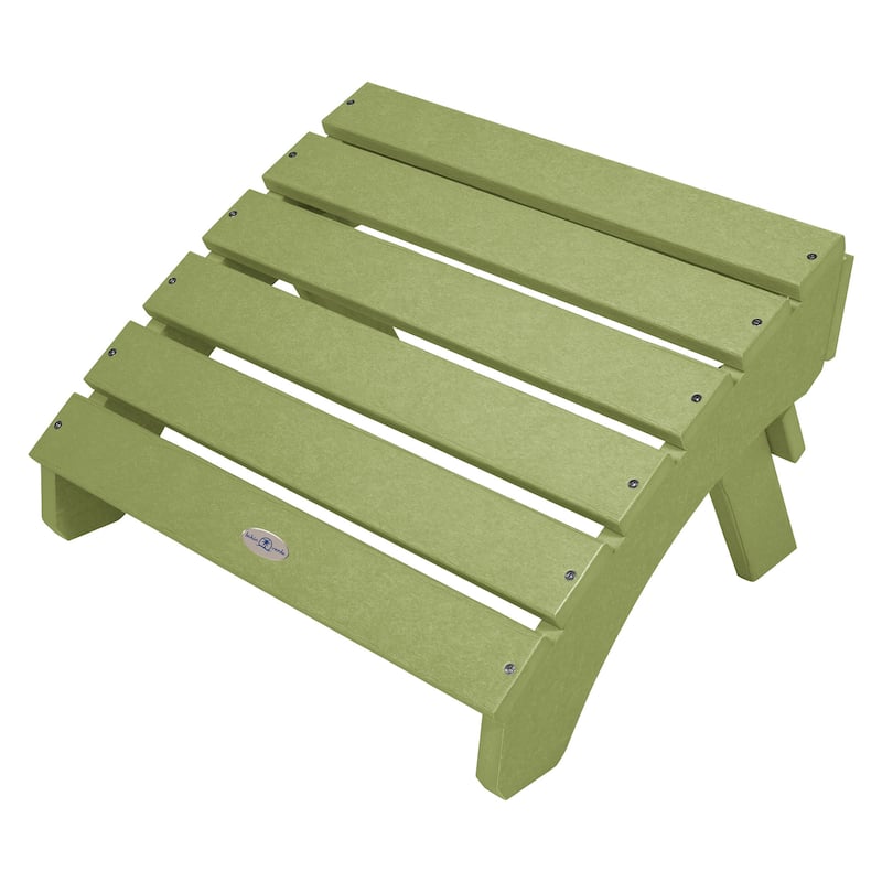 BAHIA VERDE OUTDOORS Folding Adirondack Ottoman - Palm Green