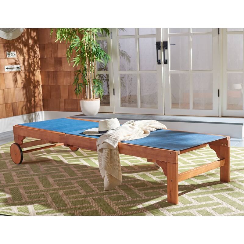 SAFAVIEH Outdoor Liubomira Sunlounger - 25Wx81Dx39H