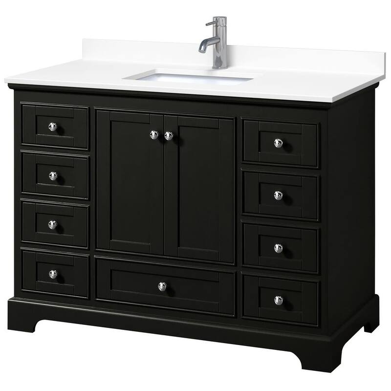 Wyndham Collection Deborah 48" Free Standing Single Basin Vanity Set