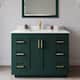 Option Green / White Quartz Top / Brushed Gold Hardware