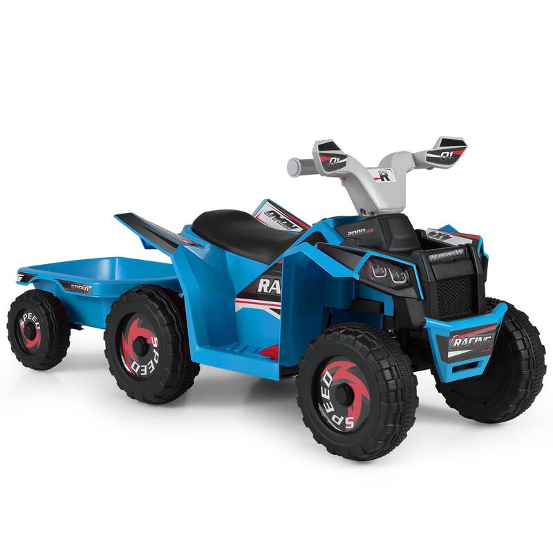 Gymax Kids Electric ATV Car 6V Battery-Powered Ride on Toy w/Removable