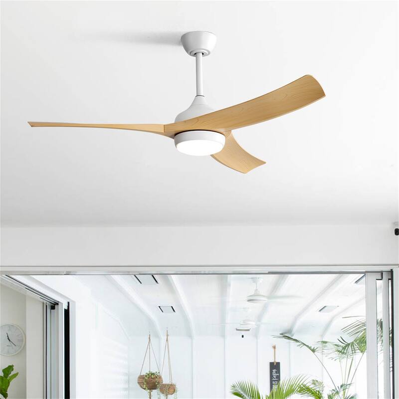 52" LED Ceiling Fan with Remote Control,3 ABS Blades and DC Motor