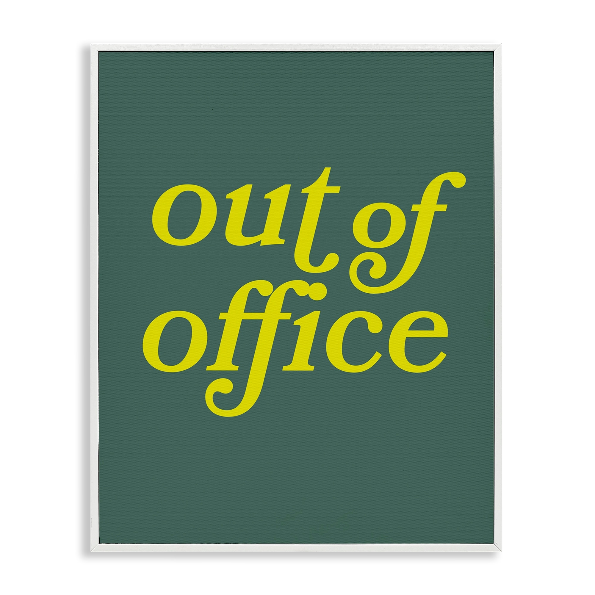 Stupell Minimal Out Of Office Framed Giclee Art Design By Victoria Barnes