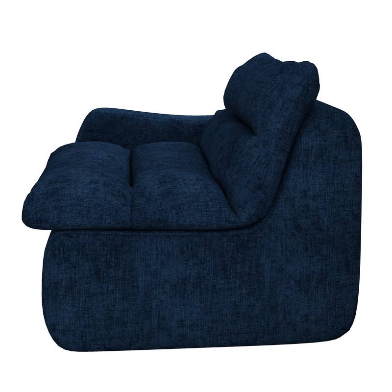 Lazy floor sofa, modern floor lounge chair with left arm, comfortable beanbag sofa, suitable for living room bedroom office