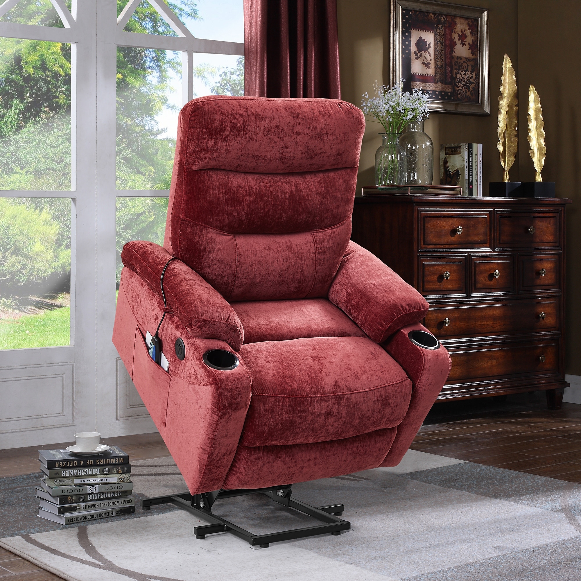 Electric Power Lift Recliner Chair Sofa With Massage And Heat