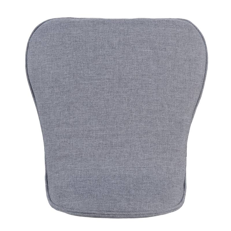 Mid-Century Modern Upholstered Barstools - Set of 2, Low-Back Fabric Stools for Kitchen & Bar