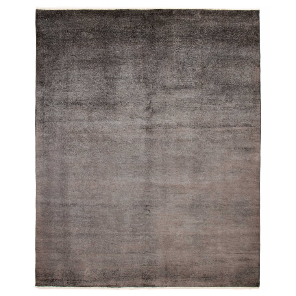 ECARPETGALLERY Hand-knotted Vibrance Grey Wool Rug - 8'2 x 10'1