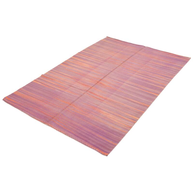 ECARPETGALLERY Flat-Weave Ankara FW Purple Wool Kilim - 5'11 x 8'11