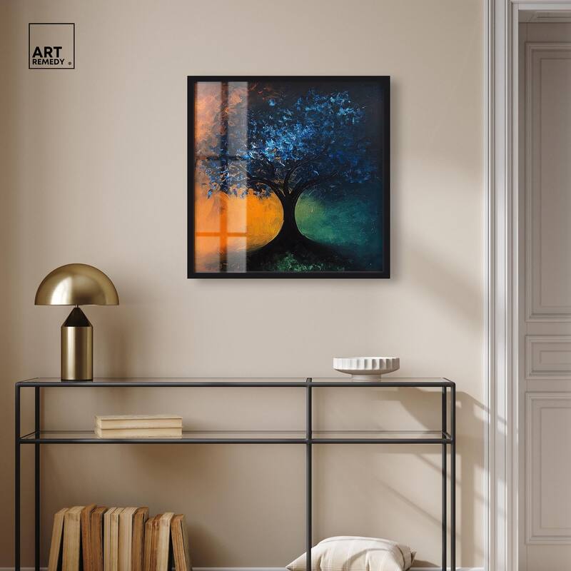 Tree of Opposites II Shadowbox by Art Remedy