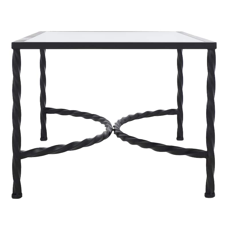 SAFAVIEH Couture Matilda Gold Leaf Glass Coffee Table