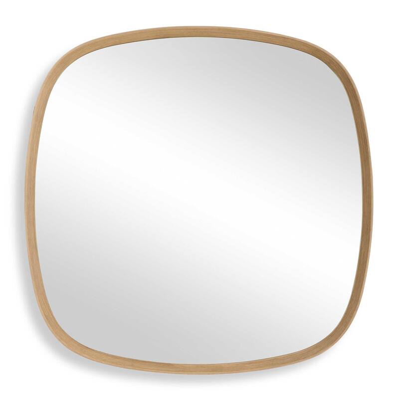 Uttermost 08243 Novell 41-7/8" Square Flat Wood Framed Accent Mirror - Pinewood - Pinewood