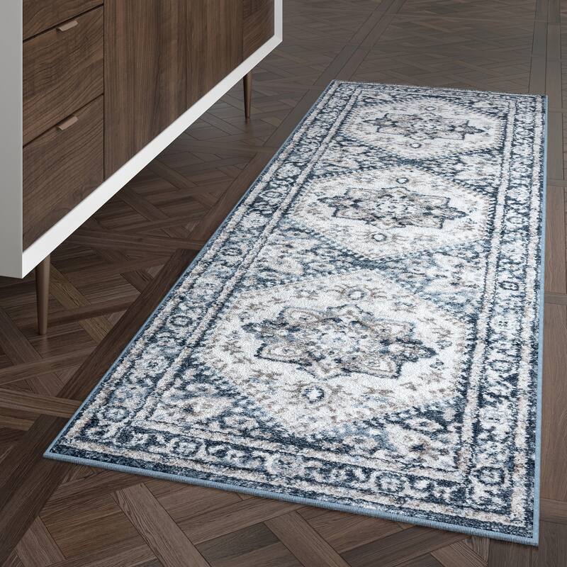 Linx Shabby Chic Medallion Indoor Area Rug