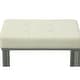 preview thumbnail 4 of 4, Carolina Living Summer Vanity Bench - White/Chrome