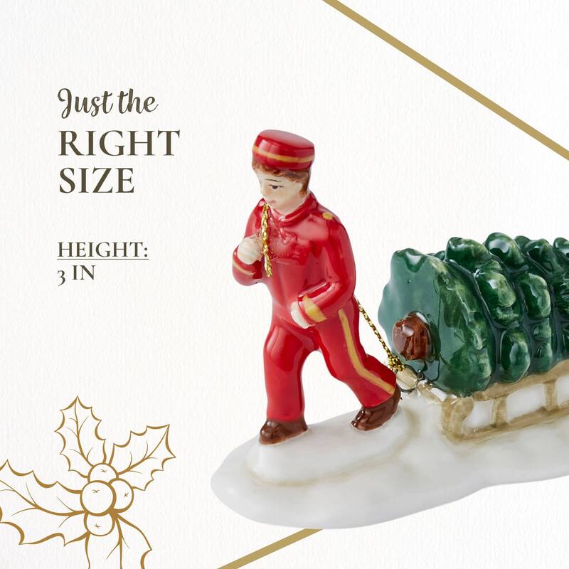 Spode Christmas Tree Village Bell Hop - 3.5" L