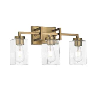 3 Light Antique Brass Vanity Light
