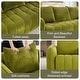 preview thumbnail 64 of 63, Cloud Sofa Corduroy Deep Seat Couch Oversized Compression Loveseat Sofa