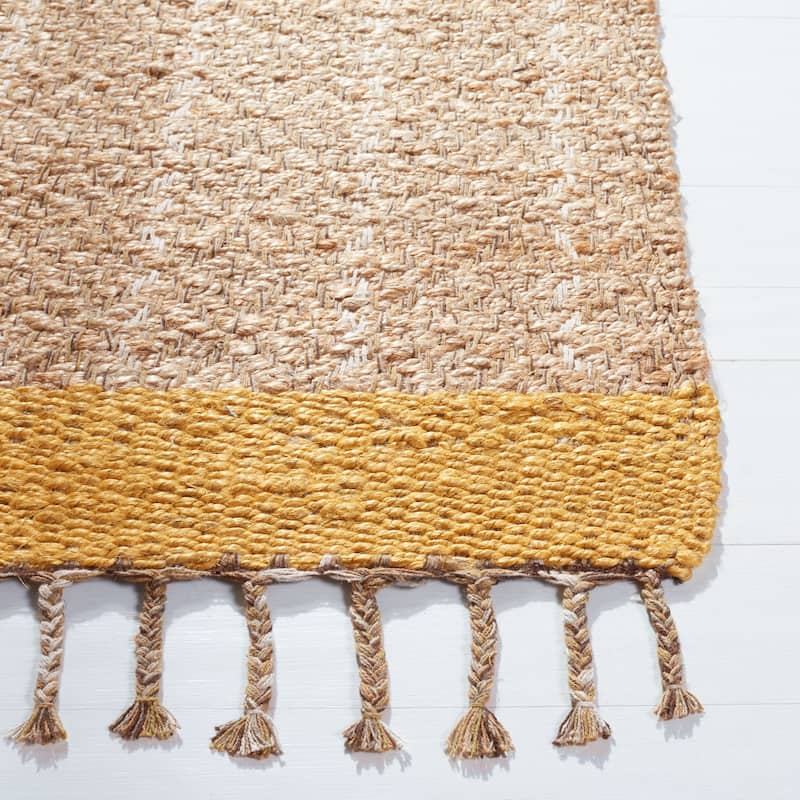 SAFAVIEH Handmade Cape Cod Senada Jute Tassel Rug