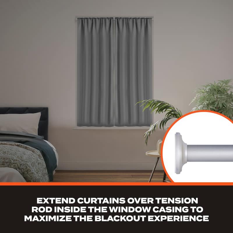 Sun Zero 5/8" Room Darkening Tension Rod - 28-60