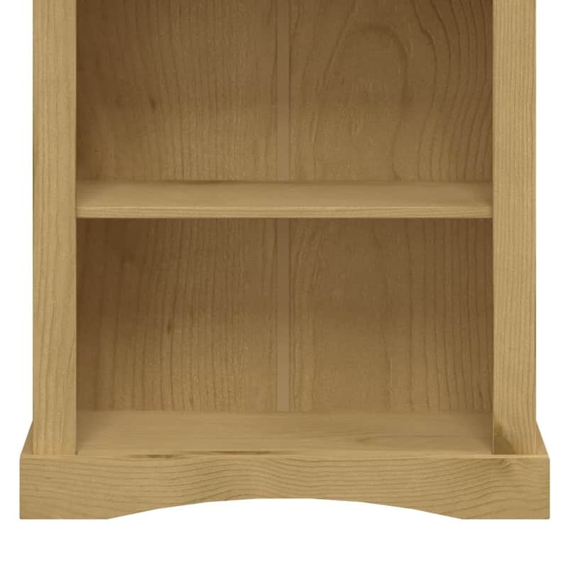 vidaXL 3/4-Tier Bookcase Mexican Pine Corona Range Multi Colors 39.4"/59.1"