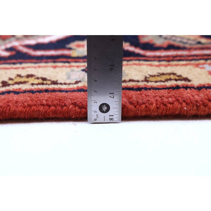 ECARPETGALLERY Hand-knotted Serapi Heritage Dark Copper Wool Rug - 9'0 x 12'4