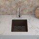 preview thumbnail 3 of 47, 16" x 18" Quartz Single Bowl Sink Drop-In/Undermount Granite Composite - 16"x18"