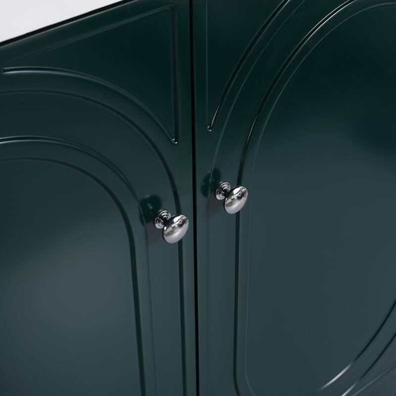 Modern 36 Inch Freestanding Bathroom Vanity Base without Sink, Storage Cabinet with Soft-Close Doors and Adjustable Shelves