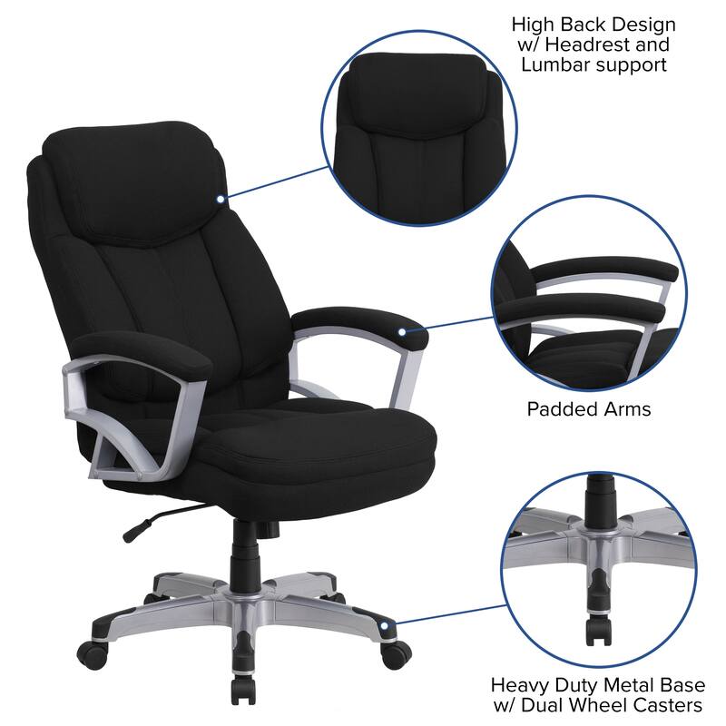Big & Tall 500 lb. Rated Executive Swivel Ergonomic Office Chair