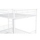preview thumbnail 4 of 7, Industrial Modern Full Over Full Metal Bunk Bed with Trundle, White