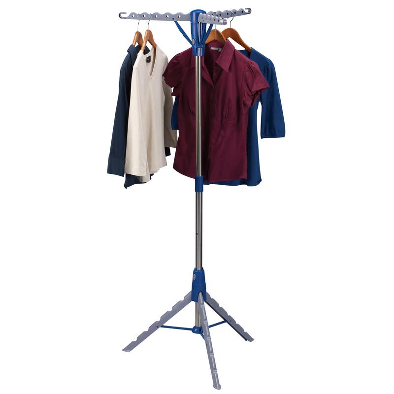 Household Essentials Collapsible Portable Indoor Tripod Clothes Drying Rack for Hanging Laundry