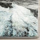 preview thumbnail 37 of 41, SAFAVIEH Glacier Keesha Modern Abstract Rug 3' x 3' Square - Blue/Multi - Square