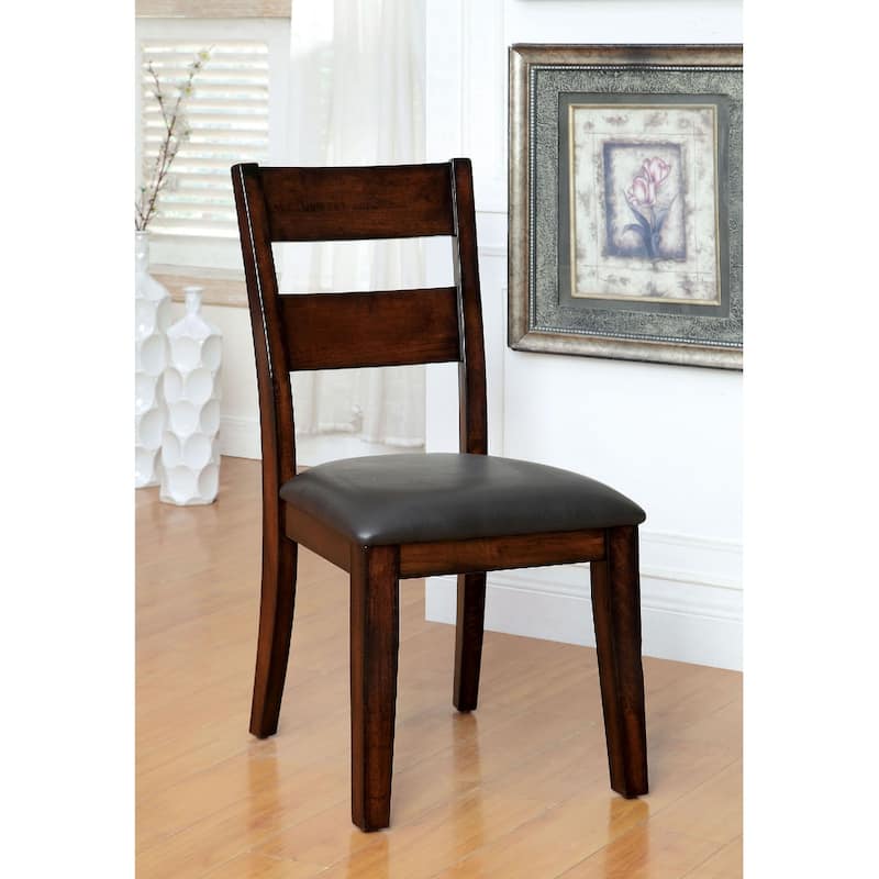 Set of 2 Dining Chair in Dark Cherry - Counter Height/Dining Height