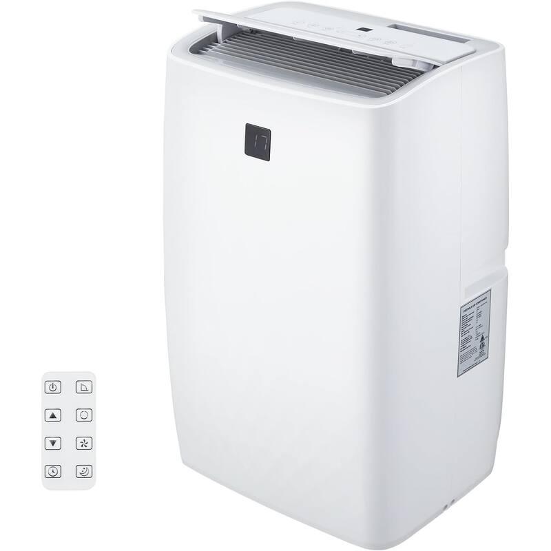 14,000 BTU Portable Air Conditioners, Cools Up to 750 Sq.Ft, Auto-Evaporation Low Noise, 3-in-1 Portable AC Unit - White