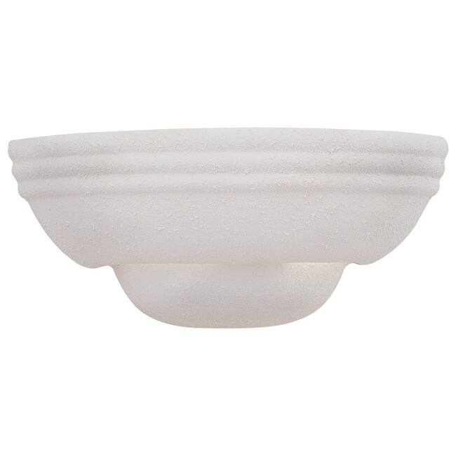 Designers Fountain 1 Light Wall Sconce with Paintable Ceramic - White