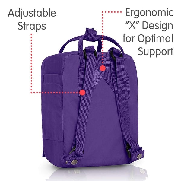 fjllrven kanken mini purple Fjallraven 7L Backpack #23561-580 The Kanken Mini Kanken Mini Backpack - Purple