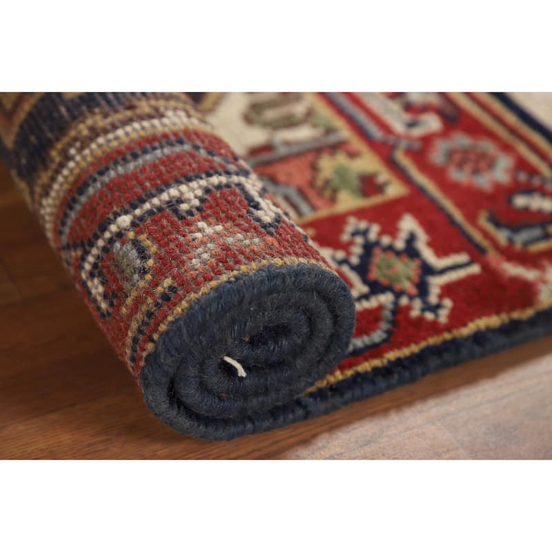 Navy Blue Heriz Serapi Indian Accent Rug Handmade Foyer Wool Carpet - 2'0" x 3'0"