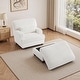 preview thumbnail 8 of 37, Oversized Chaise Longue Accent Chair with Ottoman