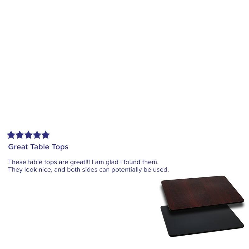 30" x 60" Rectangular Table Top with Reversible Laminate Top
