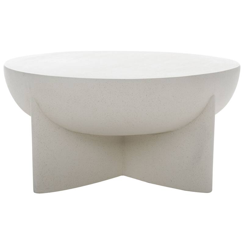SAFAVIEH Devan Coffee Table (Fully Assembled) - 30"W x 30"D x 14"H - White