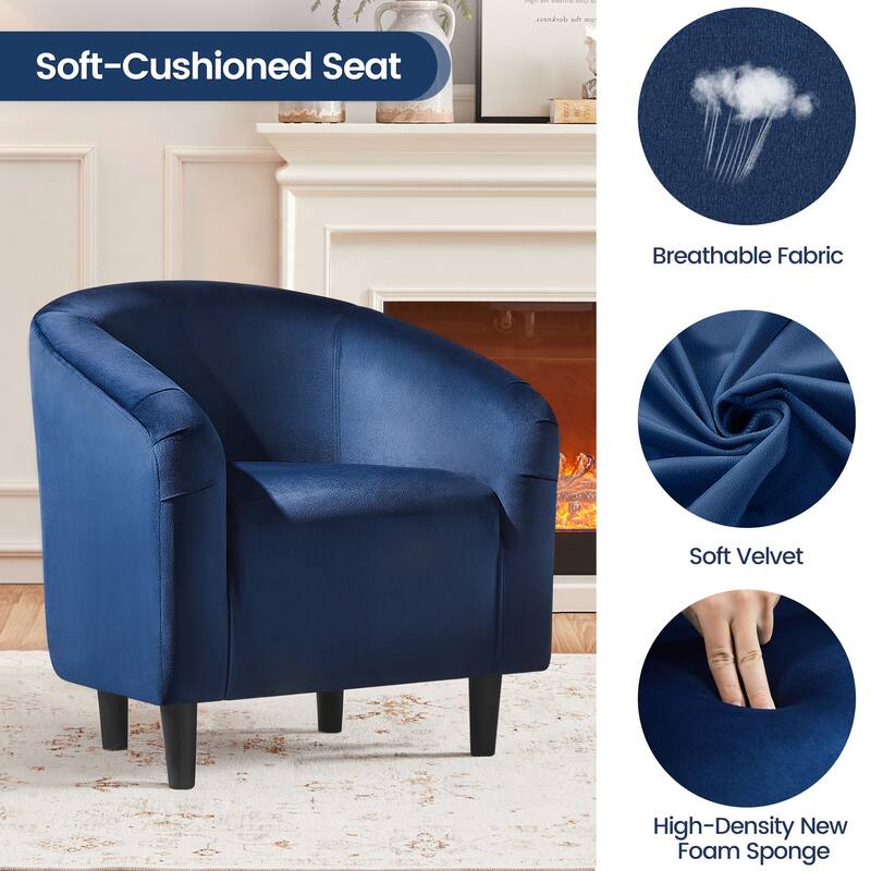 Yaheetech Club Chair Accent Arm Contemporary Style