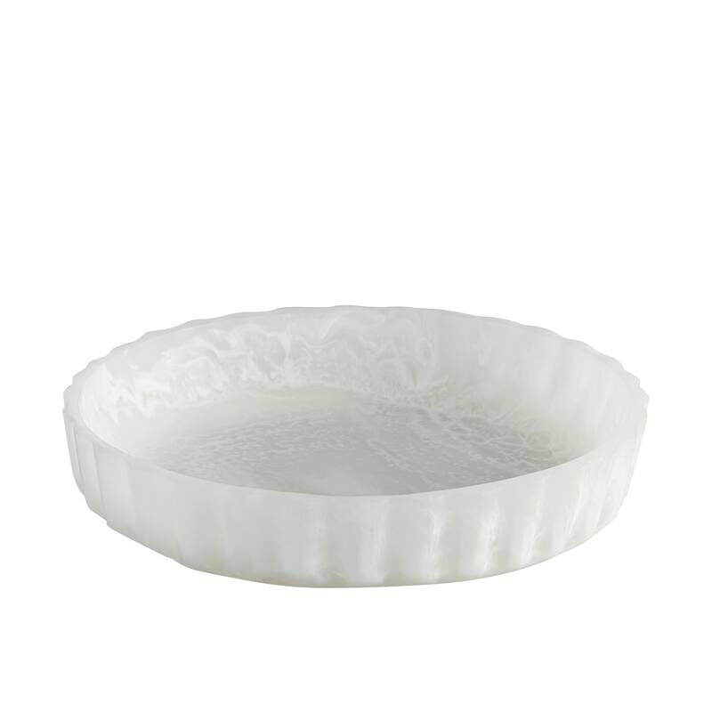 Curvy Edge White Bowl Set of 3
