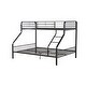 preview thumbnail 6 of 8, Twin XL/Queen Bunk Bed w/22+22 Slat System & Built-in Ladder