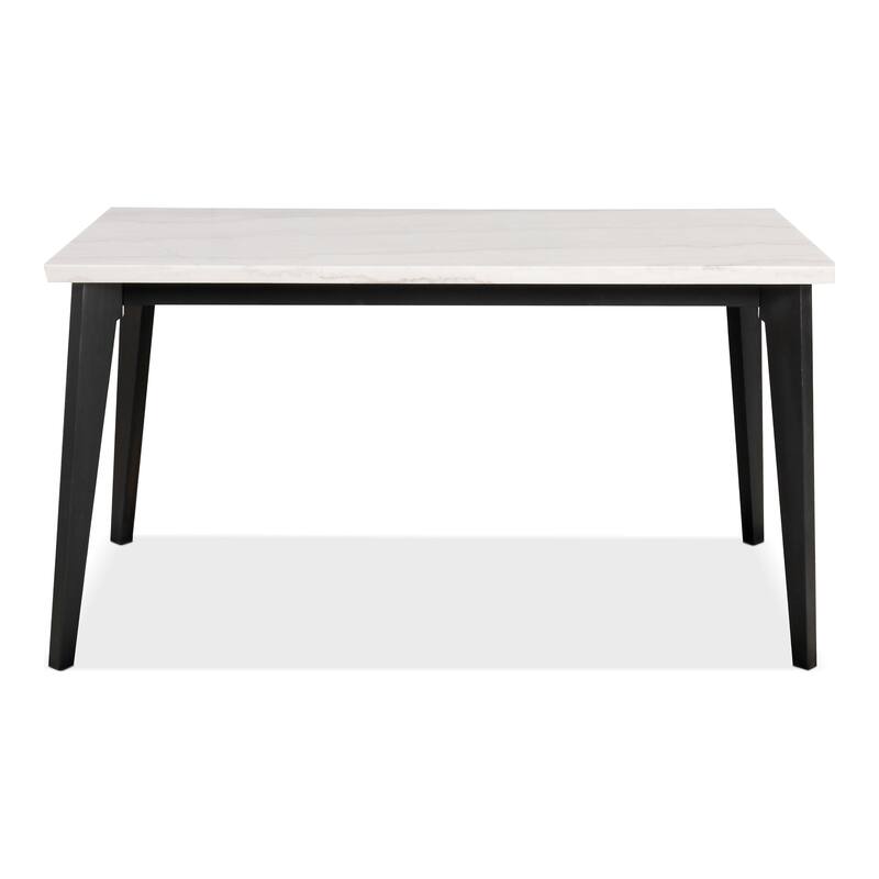 Furniture of America Fieny Modern Genuine White Marble 70-inch Counter Height Dining Table