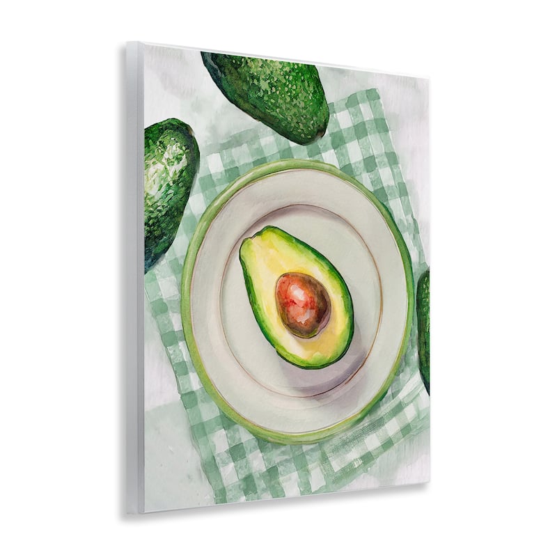 Stupell Delicious Avocado on Plate Wall Plaque Art Design By Lil' Rue
